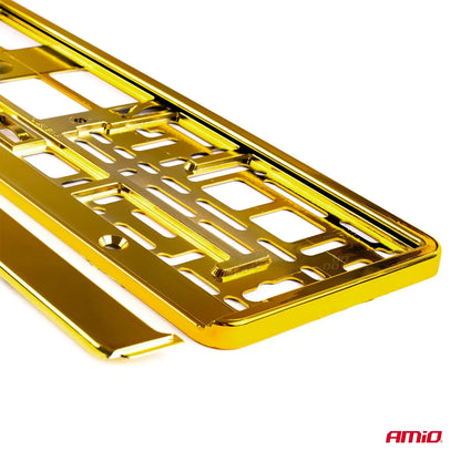 License Plate Frame - GOLD metalic