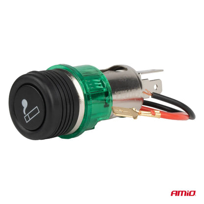 Lighter socket set with green light 12V CLI-03