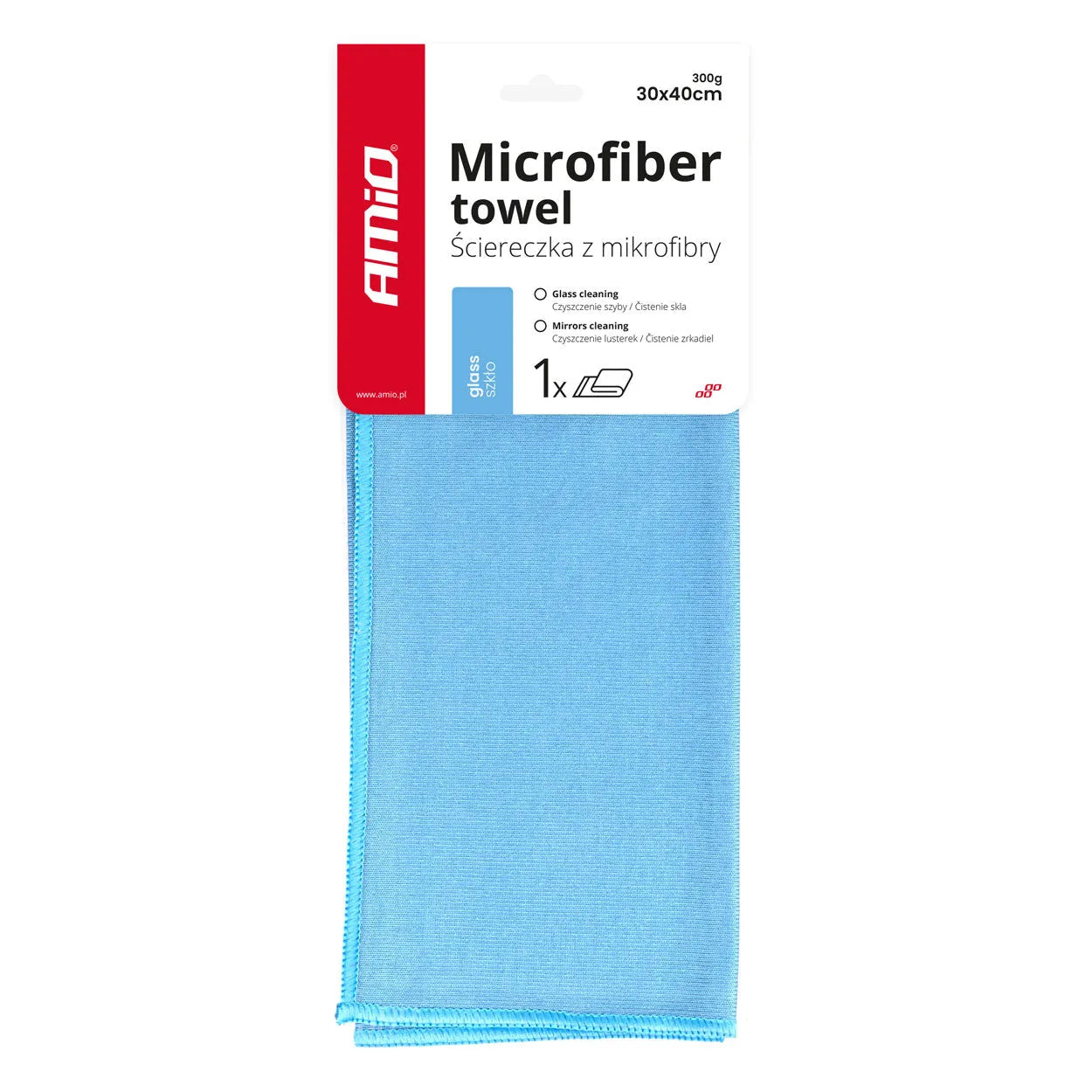 Microfiber cleaning towel for windows 30x40cm