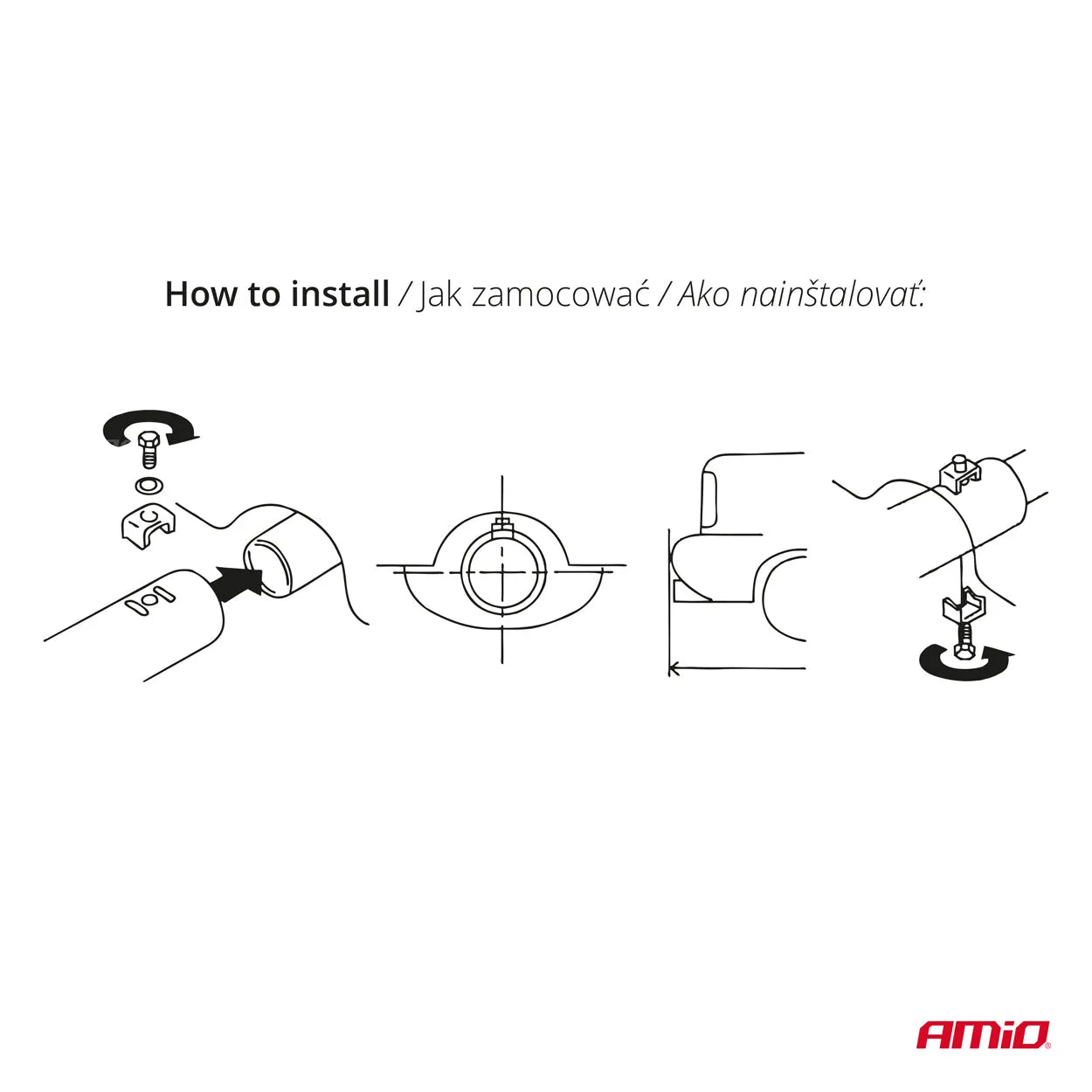 Muffler tail stainless steel MT 018