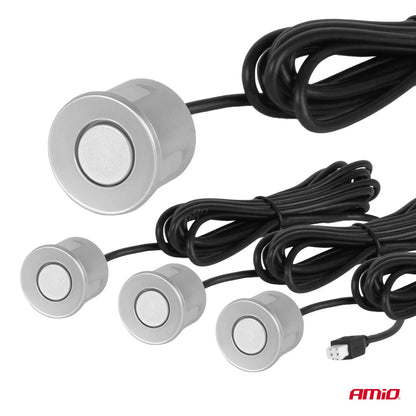 Parking assistant system Buzzer 4 sensor silver