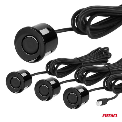 Parking assistant system LED 4 sensor black