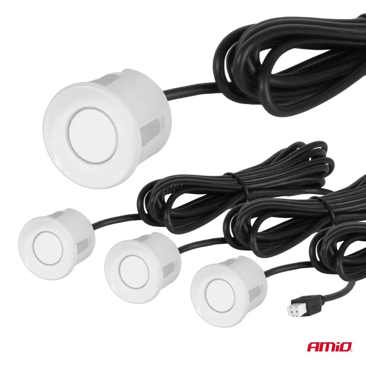 Parking assistant system LED 4 sensor white