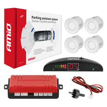 Parking assistant system LED 4 sensor white