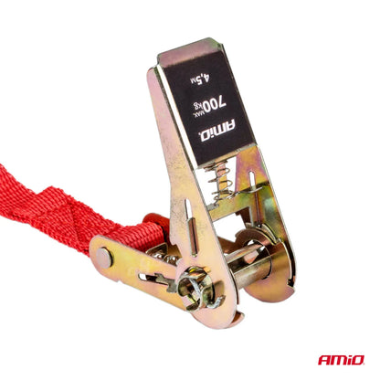 Ratchet tie down set 700kg 25mm 45m 4pcs BELT-03