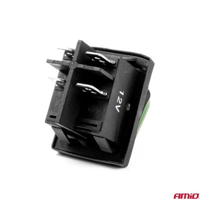 Rectangle switch with green light