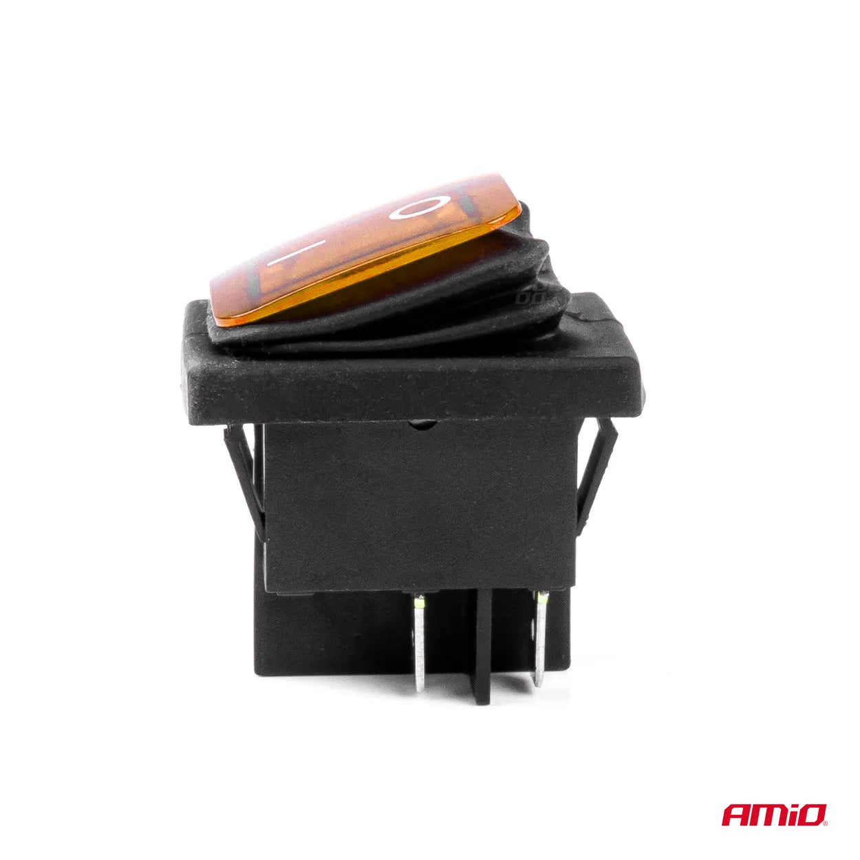Rectangle switch with yellow light