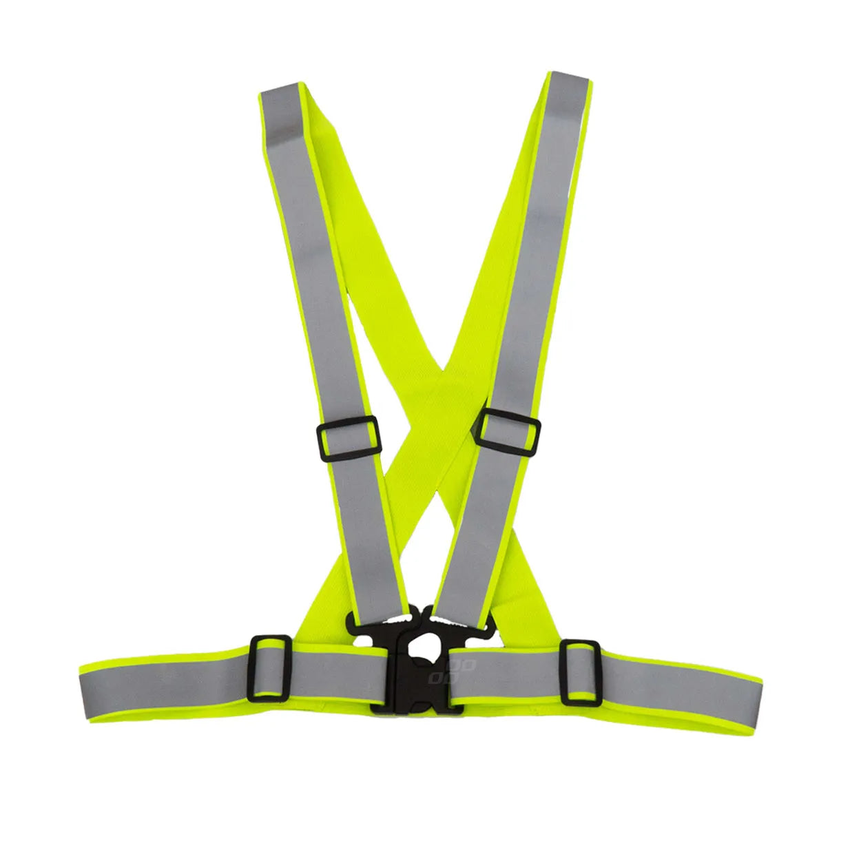 Reflective safety belt vest green color EN20471