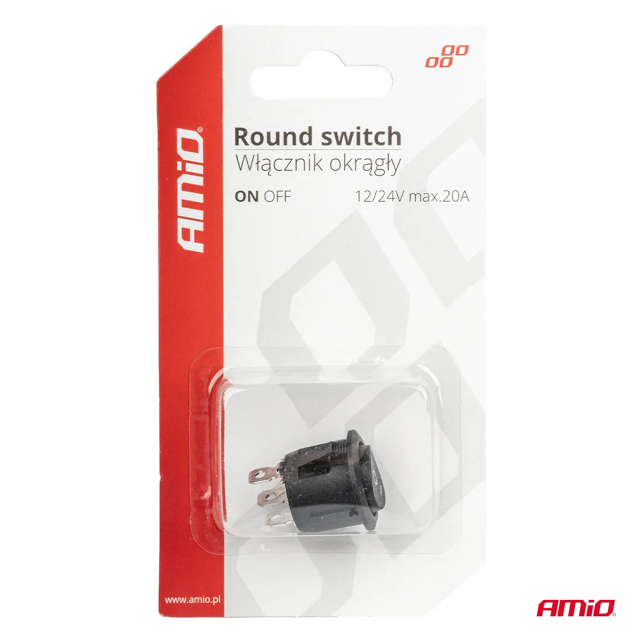 Round switch 12/230V BU03