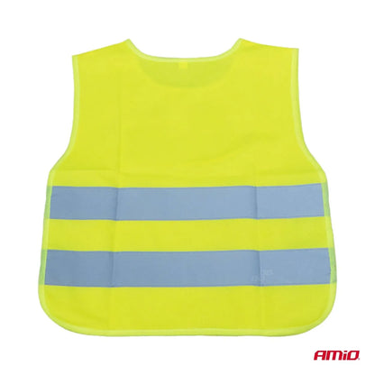 Safety vest for kids yellow with certificate