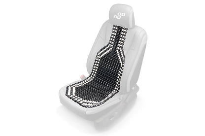 Seat mat long black with beige finish
