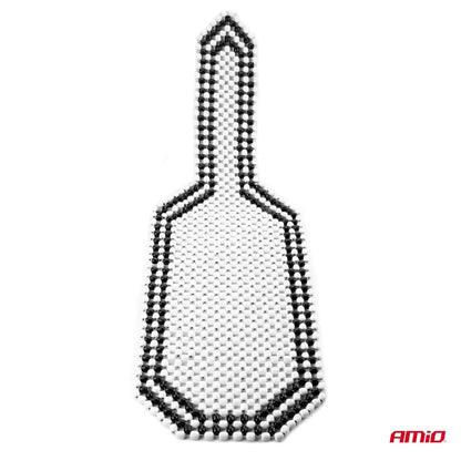 Seat mat long black with beige finish