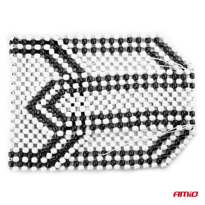 Seat mat long black with beige finish