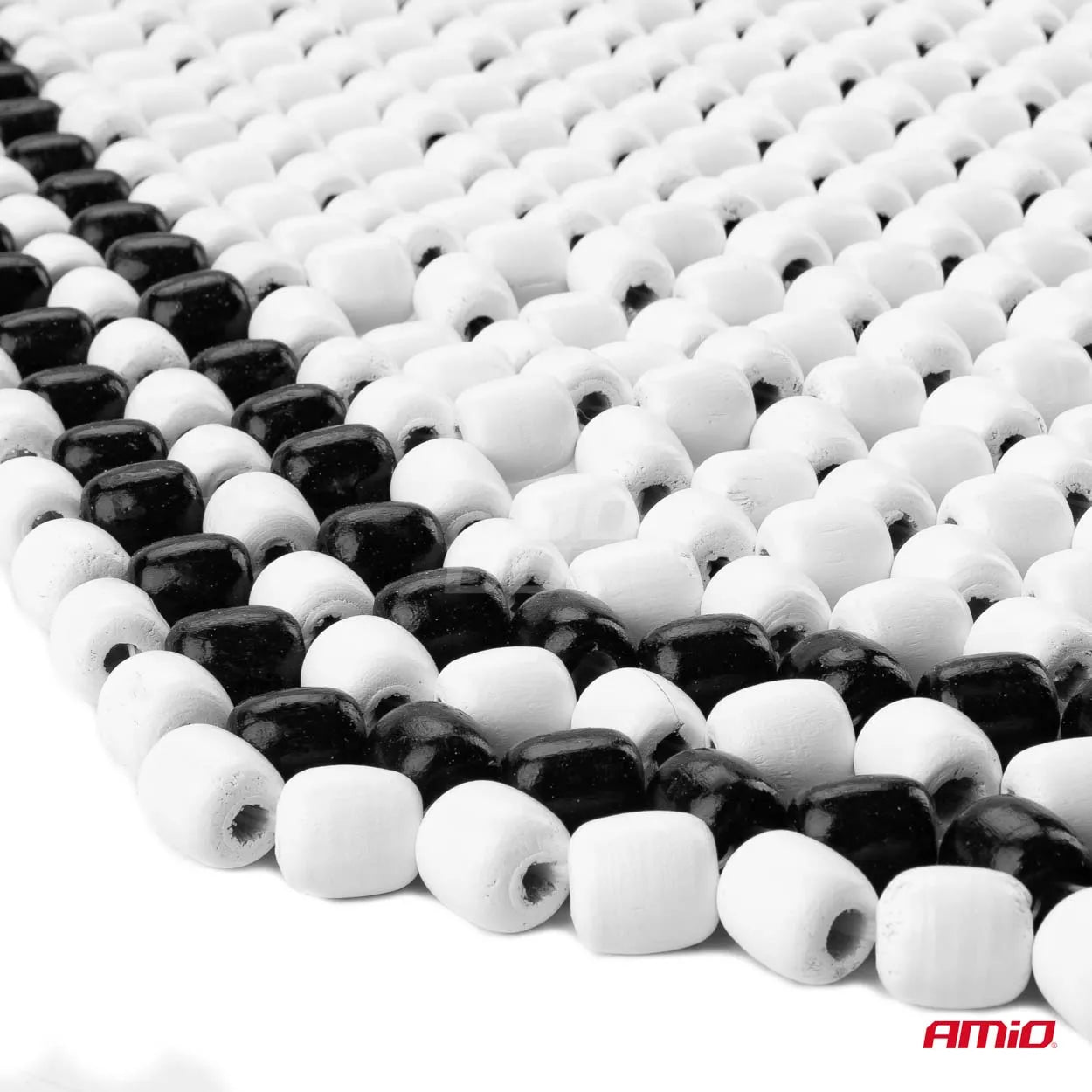 Seat mat long black with beige finish