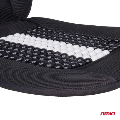 Seat mat with lumbar support and headrest