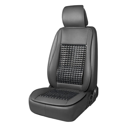 Seat mat with lumbar support and headrest