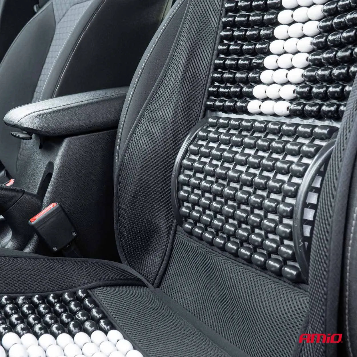 Seat mat with lumbar support and headrest