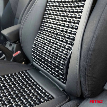Seat mat with lumbar support and headrest