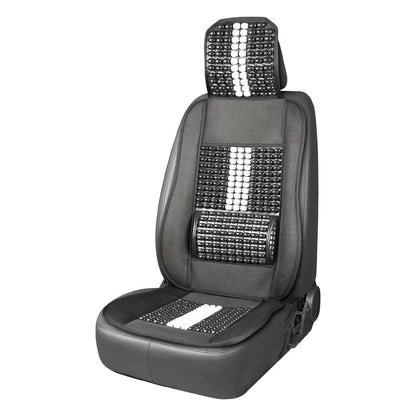 Seat mat with lumbar support and headrest