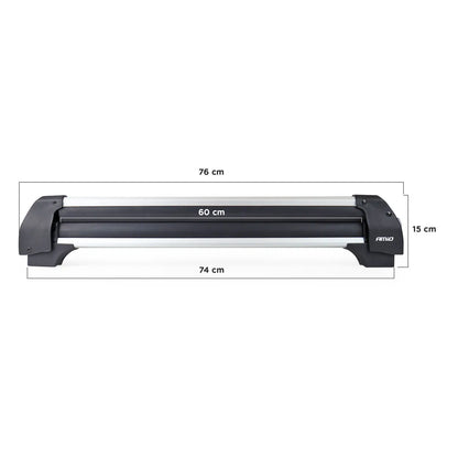 Ski snowboard roof rack long 760mm SSR-01L
