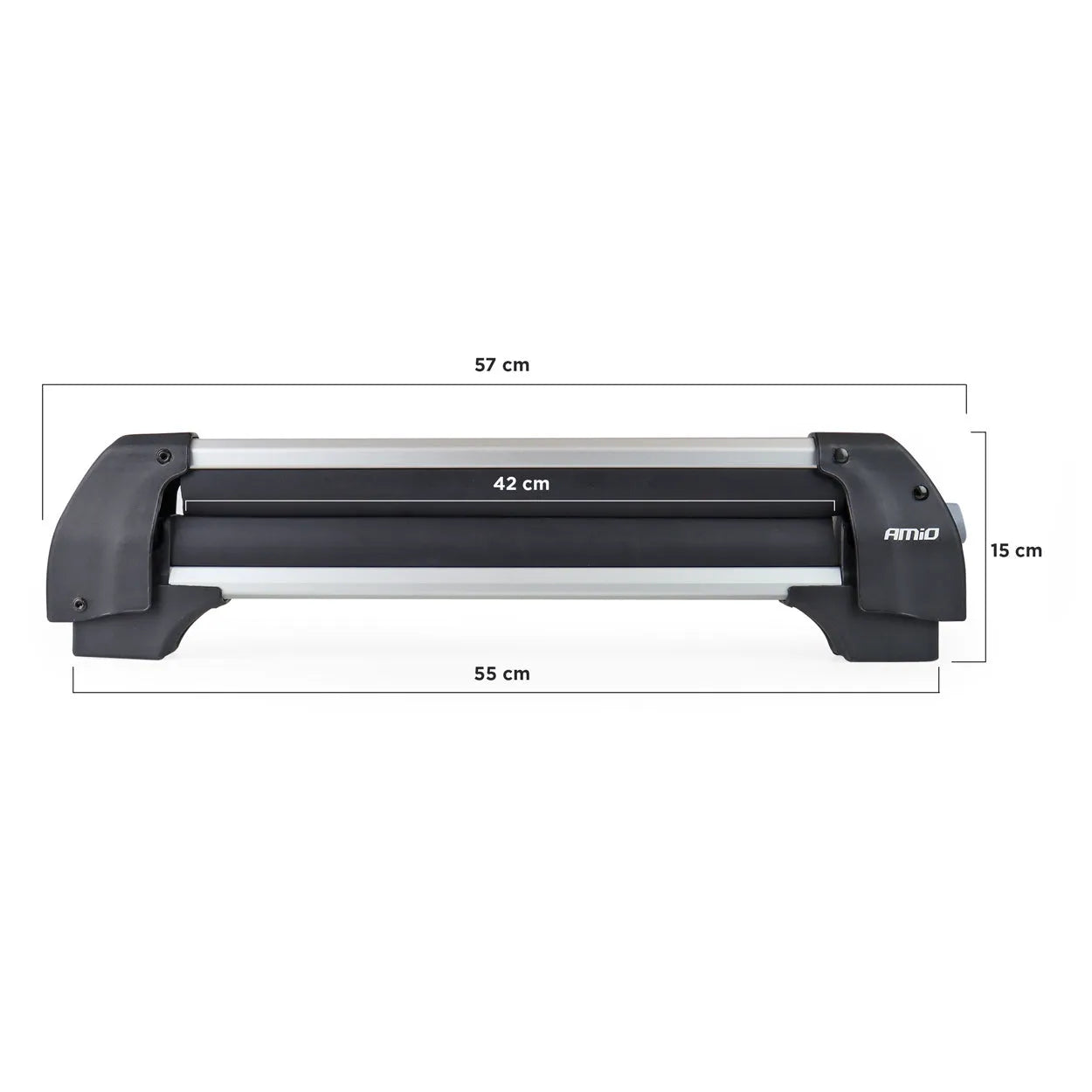Ski snowboard roof rack short 570mm SSR-01S