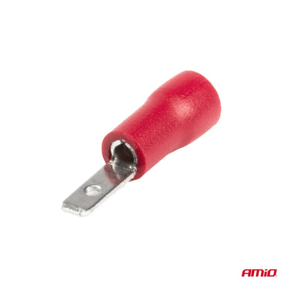 Spade type connectors 3.8mm 0.5-1.5mm2 10A 10 pcs