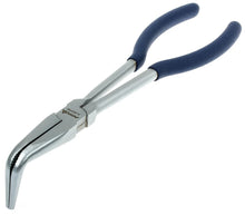 Long curved round nose pliers 90 degrees.