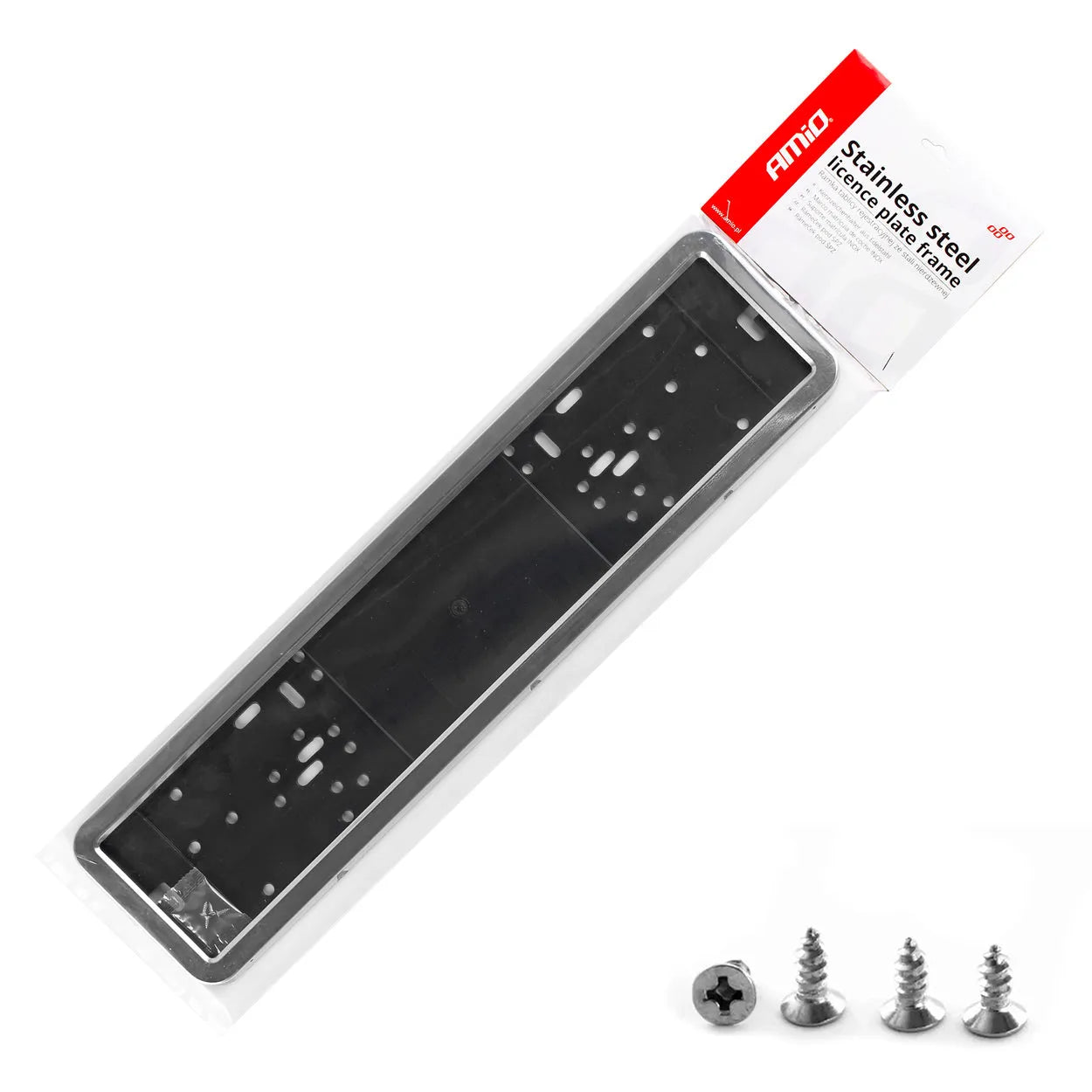 Stainless steel license plate frame INOX LPF 001