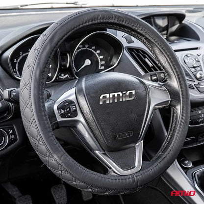 Steering wheel cover Leather Series SWC-51-XL (41-43cm)