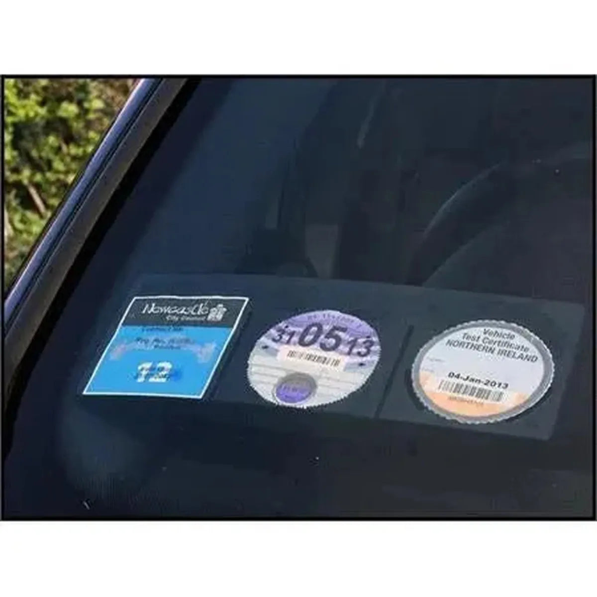 Tax, Insurance & Nct Disc Holder - Black, White, Multicolor