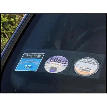 Tax, Insurance & Nct Disc Holder - Black, White, Multicolor