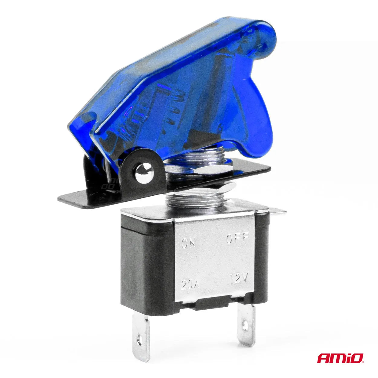 Top gun switch with blue light