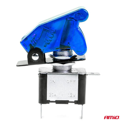 Top gun switch with blue light