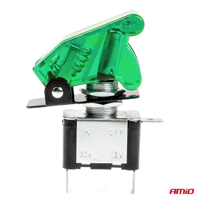 Top gun switch with green light