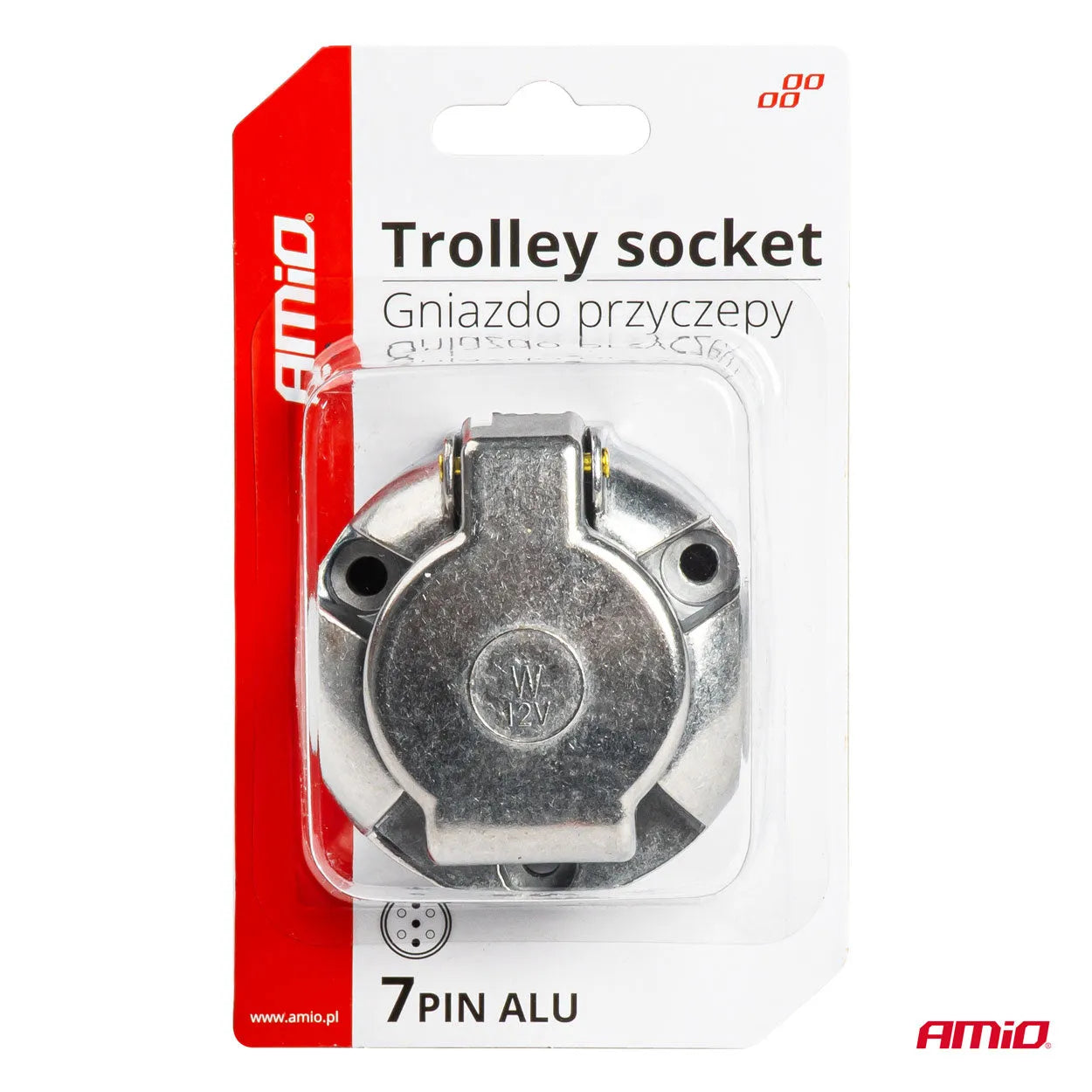 Trailer socket 7PIN ALU