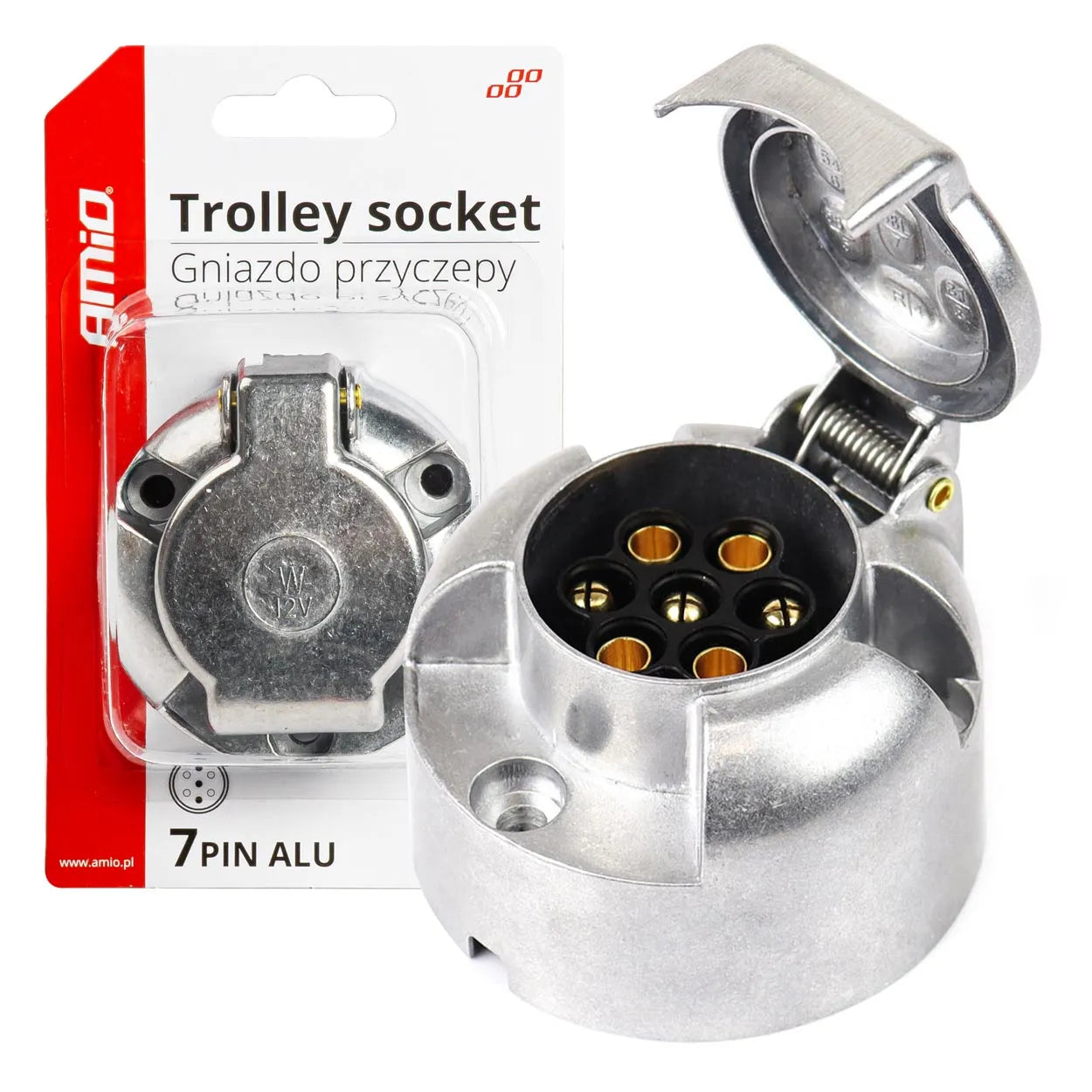 Trailer socket 7PIN ALU