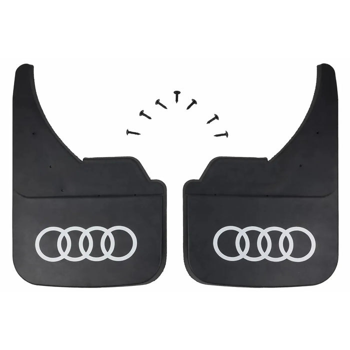 Universal Mud Flaps Car Front Rear To Fit Audi Logo 80 100 A1 A2 A3 A4 A5 Guard MF333UA