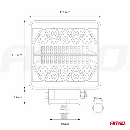 Working lamp AWL15 26LED COMBO 9-36V